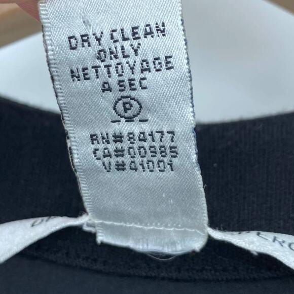 Diane von Furstenberg Silk Wool Midi Dress Abstract PolkaDot Print Black Ivory 4 - Picture 12 of 12